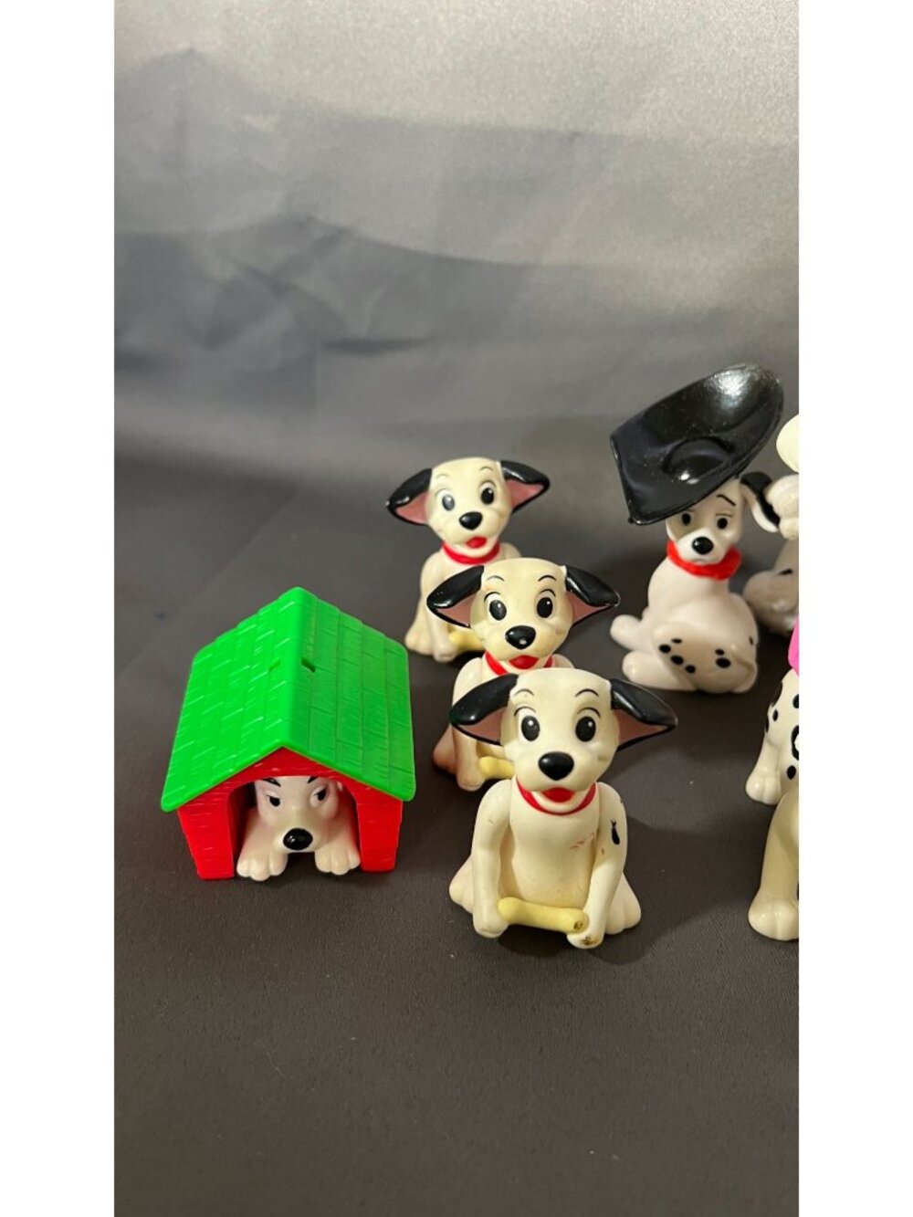 Vintage Dalmatian Dog Figures Lot Playset With Accessories Toys - Picture 2 of 4